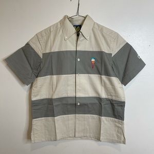 Billionaire Boys Club Ice Cream Striped Gray Shirt
